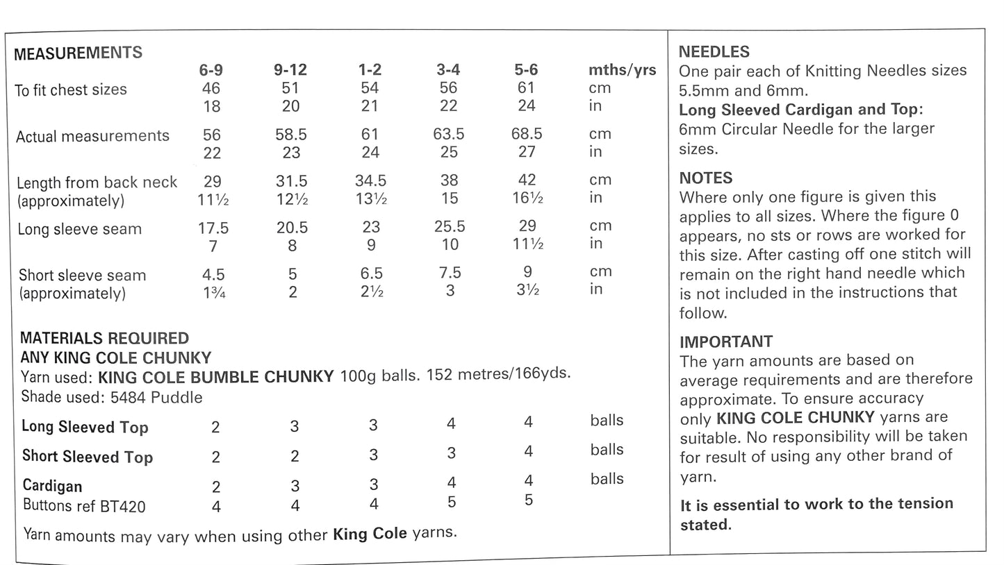 KING COLE 6088