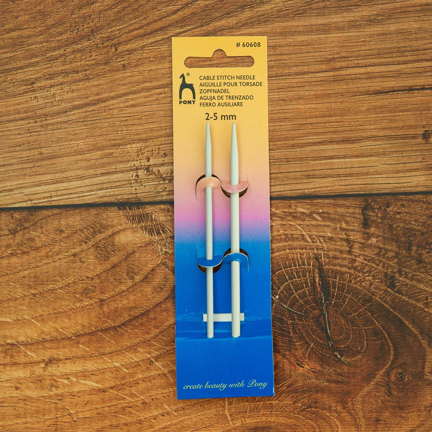 PONY CABLE STITCH NEEDLE 2-5MM