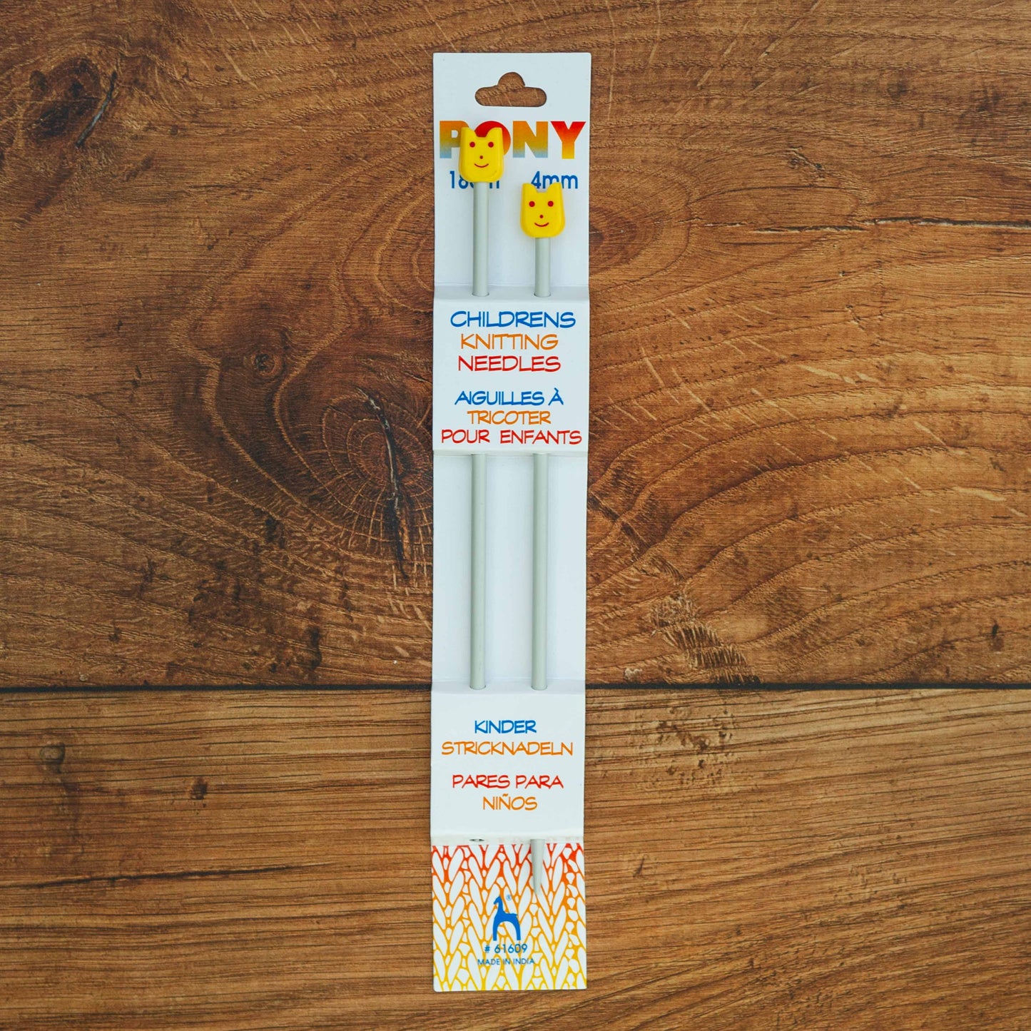 PONY 18CMX4MM CHILDRENS KNITTING NEEDLE