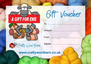 Crafty Wool Barn Gift Voucher ONLY TO BE USED ONLINE