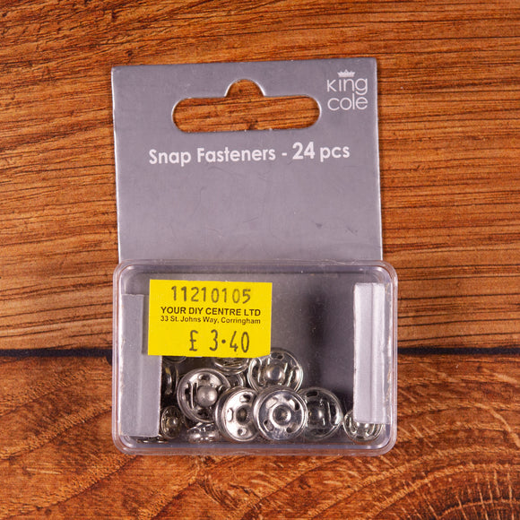 KING COLE SNAP FASTENERS 24pcs