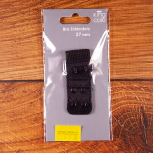 KING COLE BRA EXTENDERS 27mm BLACK