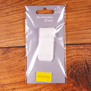 KING COLE BRA EXTENDERS 27mm WHITE